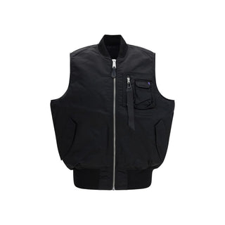 Schwarze Nylonjacke