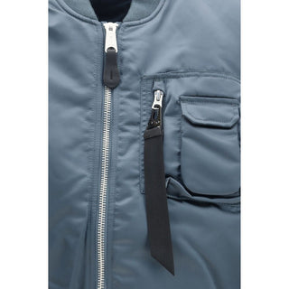 Chaqueta sin mangas de nailon azul