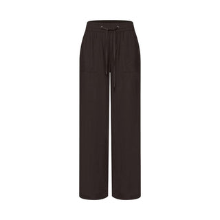 Braune Viskose-Freizeithose