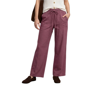 Pink Viscose Casual Pants