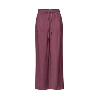 Pink Viscose Casual Pants