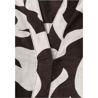 Braune Leinenbluse