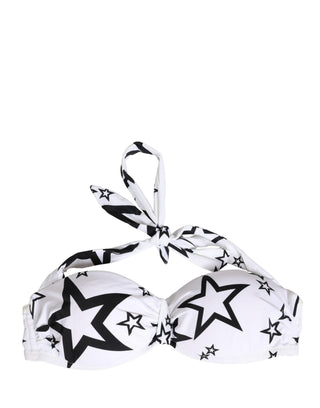 Weißer Millennial-Star gepolsterter Bandeau-BH