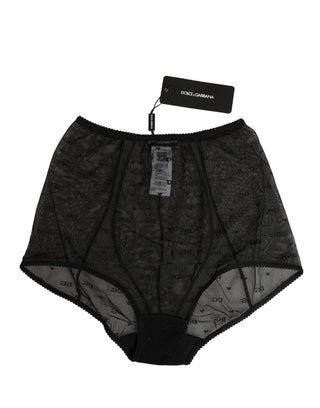 Black Nylon Stretch Slip Girdle Panty Underwear