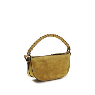 Schultertasche aus braunem Kalbsleder vom Bos Taurus