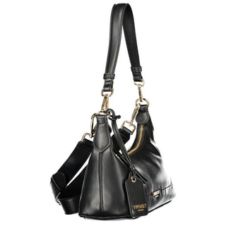 Bolso de mujer de poliuretano negro