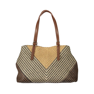 Brown Polyester Women's Bag