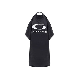 Black Cotton Casual Dress
