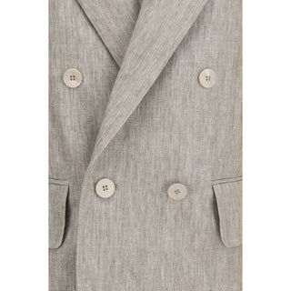 Beiger Leinenblazer