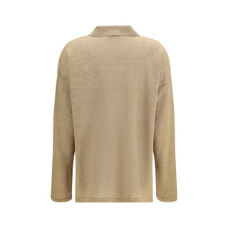 Beige Linen Cardigan