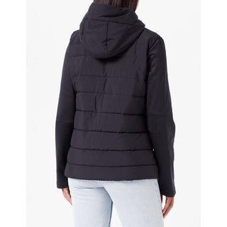 Schwarze Polyester-Shell-Jacke