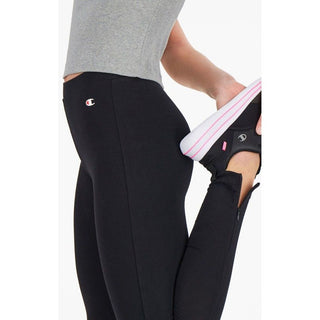 Schwarze Baumwoll-Leggings
