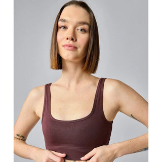 Brown Cotton Bra
