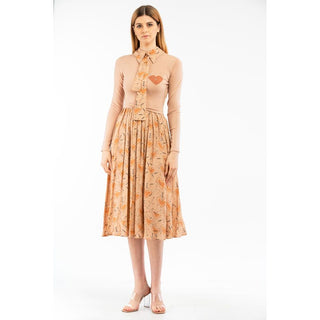 Beiges, lässiges Wollkleid