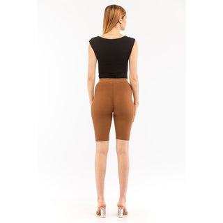 Brown Lyocell Knee Length