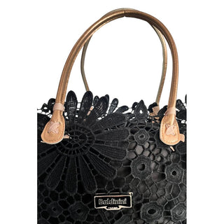 Damenhandtasche aus schwarzem PU-Leder