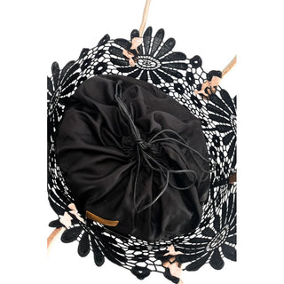 Damenhandtasche aus schwarzem PU-Leder