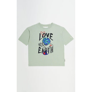 Camiseta de algodón gris