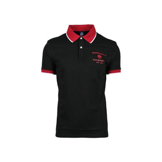 Black Cotton Polo Shirt