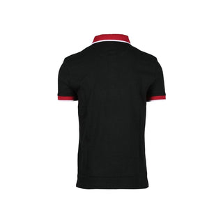Black Cotton Polo Shirt