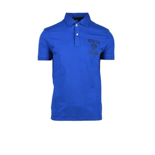 Blue Cotton Polo Shirt