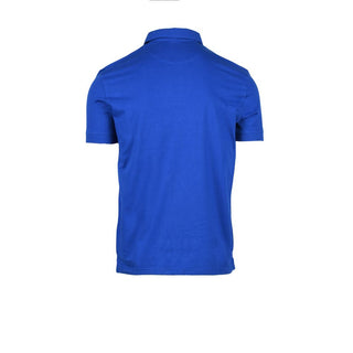 Blue Cotton Polo Shirt