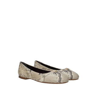 Bailarinas de piel de cabra beige