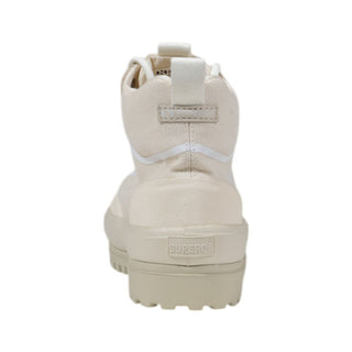 Beige Stoff-Sneakers