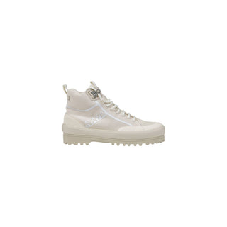 Beige Stoff-Sneakers