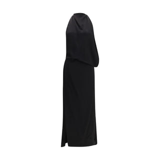 Vestido casual de viscosa negro
