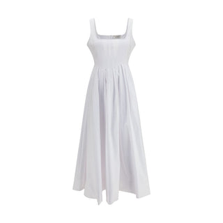 Vestido casual blanco de algodón