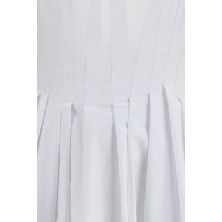 Vestido casual blanco de algodón