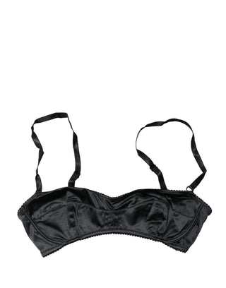 Schwarzer Semi-Padded Balconette-BH mit Bügel Unterwäsche