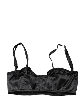 Schwarzer Semi-Padded Bügel-Balconette-BH Unterwäsche