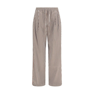 Multicolor Cotton Casual Pants