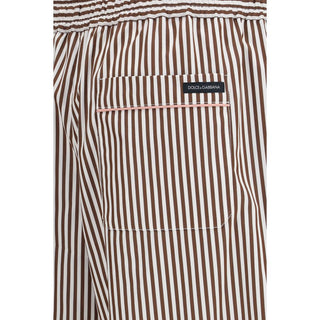 Multicolor Cotton Casual Pants