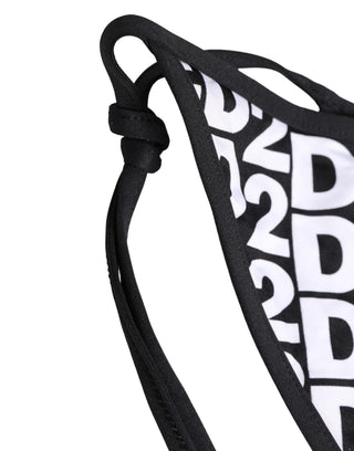 Mehrfarbige Bikinihose mit Nylon-Logo-Print