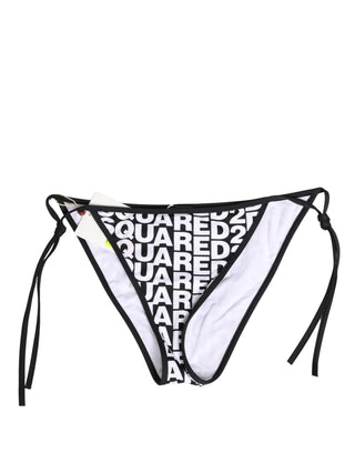 Mehrfarbige Bikinihose mit Nylon-Logo-Print