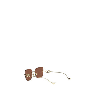 Gafas de sol marrones de metal
