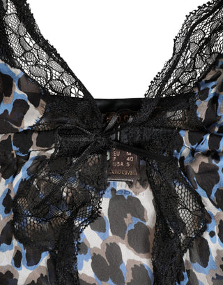 Multicolor Leopard Babydoll Chemise Underwear