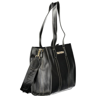 Bolso negro de poliuretano para mujer  