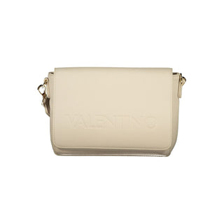 Beige Polyurethane Women's Bag