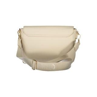 Beige Polyurethane Women's Bag
