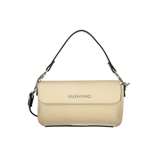 Beige Polyurethane Women's Bag