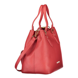 Mochila marrón de poliuretano para mujer