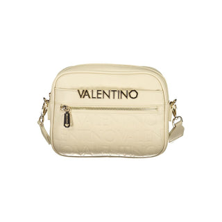 Beige Polyurethane Women's Bag