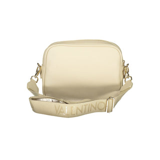 Beige Polyurethane Women's Bag