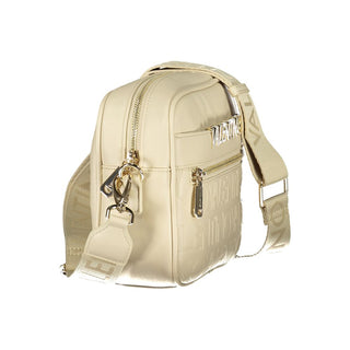 Beige Polyurethane Women's Bag