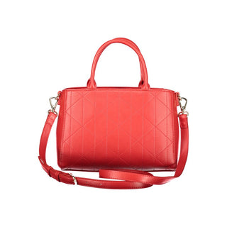 Rote Polyethylen-Handtasche