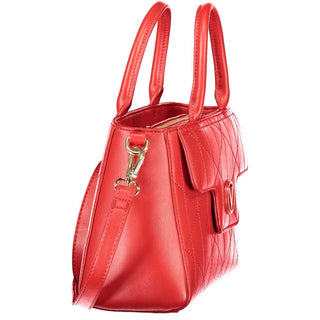Rote Polyethylen-Handtasche